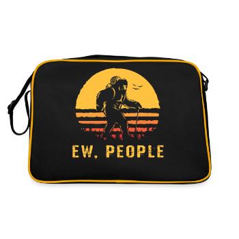 Camper People Campfire Bonfire Camping - Retro Bag - black/gold - Back