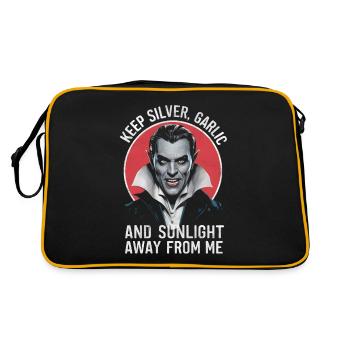 Vampire, éloigne de moi la lumière du soleil à l’ail argenté - Sac Retro - noir/or - Dos