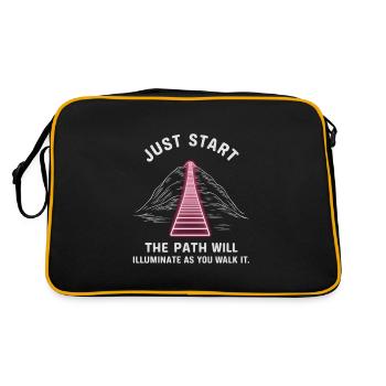Just start the path will illuminate as you walk it - Retro Bag - black/gold - Back