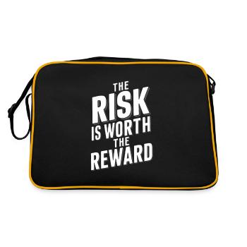 The risk is worth the reward - Retro Bag - black/gold - Back