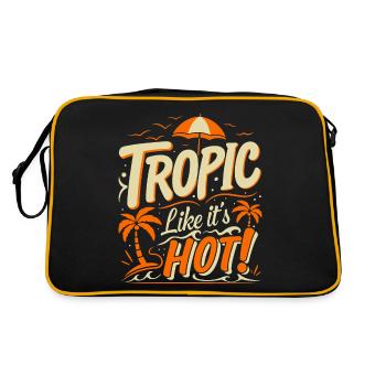 Tropique comme s’il faisait chaud ! - Sac Retro - noir/or - Dos