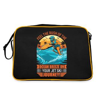 Sentez la brise de l’océan sur votre jet ski - Sac Retro - noir/or - Dos