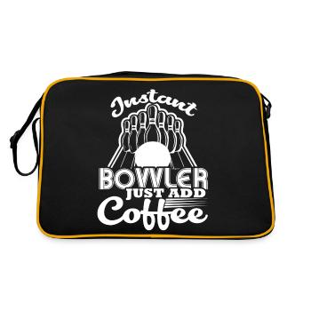 Bowling Instant Bowler Just Add Coffee - Retro Bag - black/gold - Back