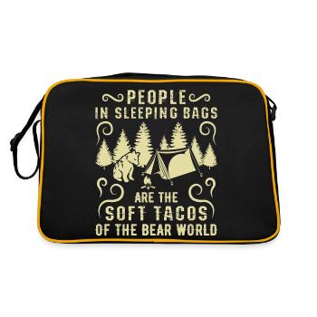 Camper This Is My Shirt Bonfire Camping - Retro Bag - black/gold - Back