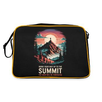 Work your way up to the summit the view will be - Retro Bag - black/gold - Back