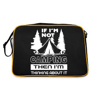 Thinking About Camping - Retro Bag - black/gold - Back
