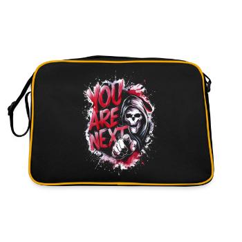 Grim Reaper Vous êtes le prochain ! - Sac Retro - noir/or - Dos