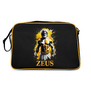 Zeus Dieu, mythologie grecque - Sac Retro - noir/or - Dos