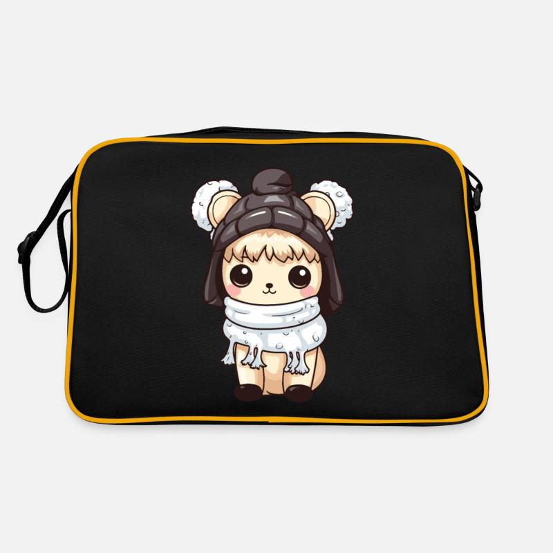 Alpaka Winter Tier Baby Comic Retro Tasche