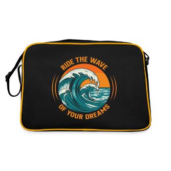 Ride the wave of your dreams. - Retro Bag - black/gold - Back