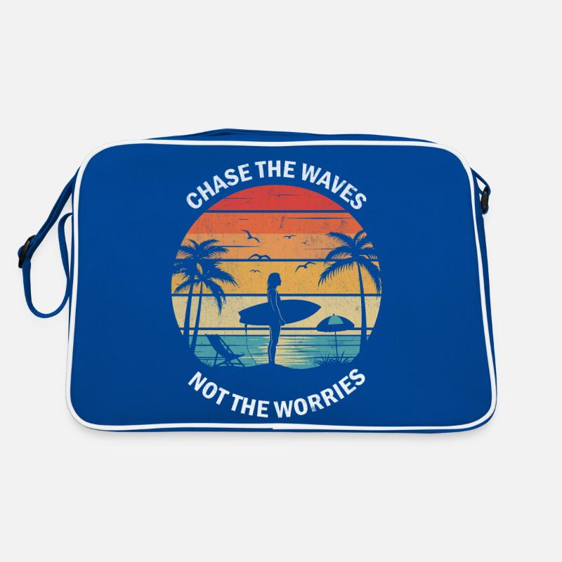 Chase the waves, not the worries. Retro Bag