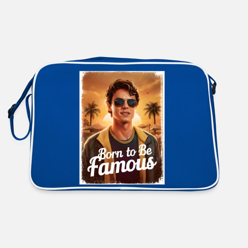Geboren, um ein berühmter Junge zu werden Retro Tasche