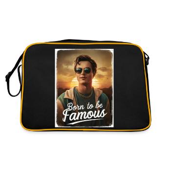 Né pour être célèbre garçon Sunrise cool Lunettes de soleil - Sac Retro - noir/or - Dos