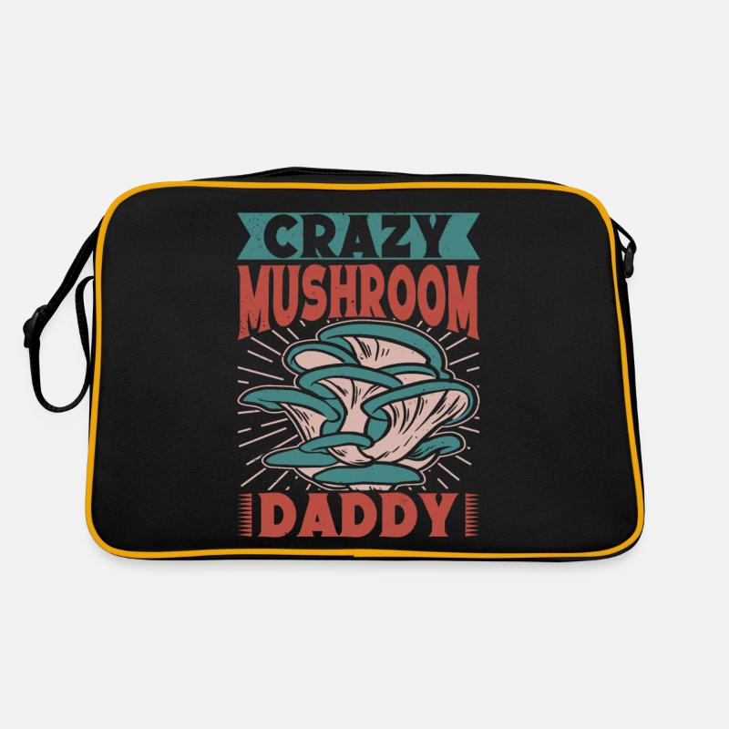 Mushroom Foraging Hunter Crazy Mushroom Daddy Retro Tasche