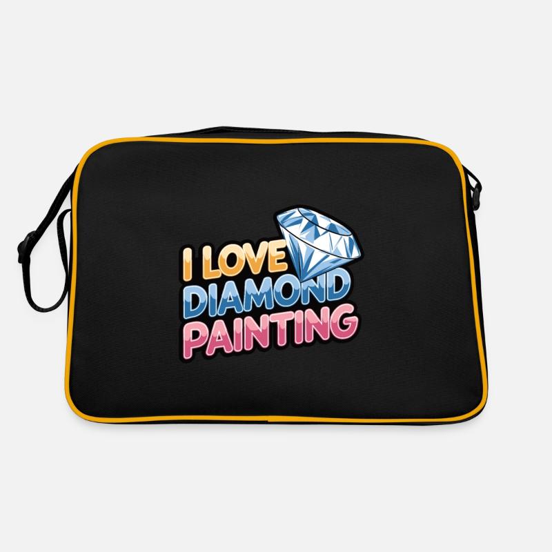Diamond Painting Diamond Painter Retro Tasche