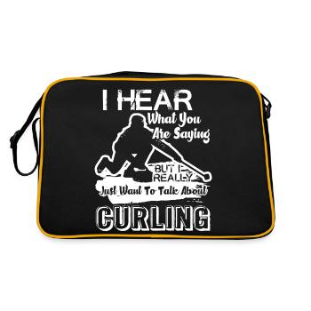 Curling Talk About Curling - Retro Bag - black/gold - Back