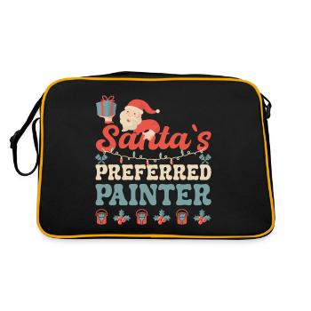 Peintre Les cadeaux de peintre en bâtiment préférés du Père Noël - Sac Retro - noir/or - Dos