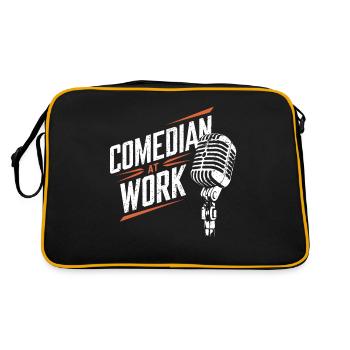 Comedian at work Microphone Stand up comedy - Retro Bag - black/gold - Back