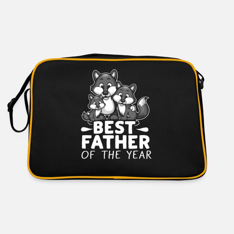 Meilleur père de l’année Wolves Sac Retro