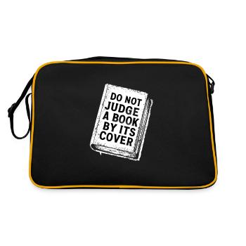 Do not judge a book by its cover - Retro Bag - black/gold - Back