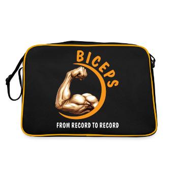 BICEPS D’UN RECORD À L’AUTRE - Sac Retro - noir/or - Dos