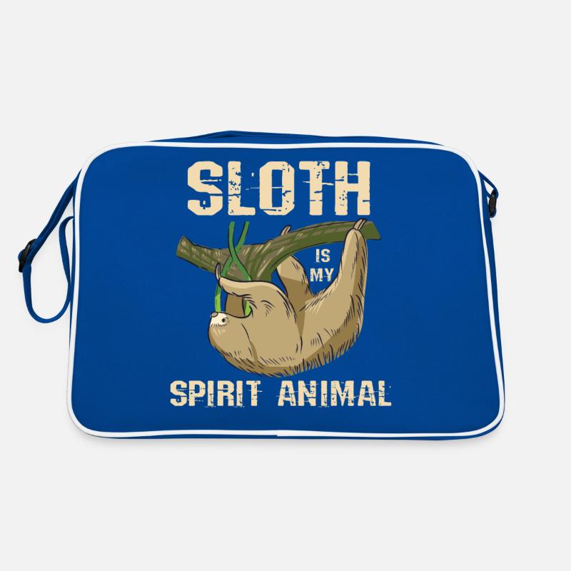 Träges Nickerchen Geisttier Langsames Faultier Retro Tasche