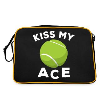 Sport Racket Kiss Ace Racquet Tennis - Retro Bag - black/gold - Back