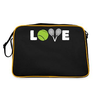 Sport Racket Love Smash Racquet Tennis - Retro Bag - black/gold - Back