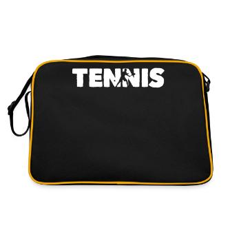 Sport Racket Smash Racquet Tennis - Retro Bag - black/gold - Back