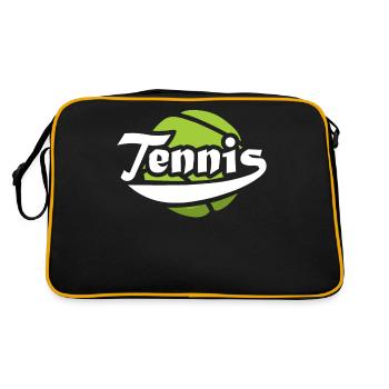 Sport Racket Smash Racquet Tennis - Retro Bag - black/gold - Back