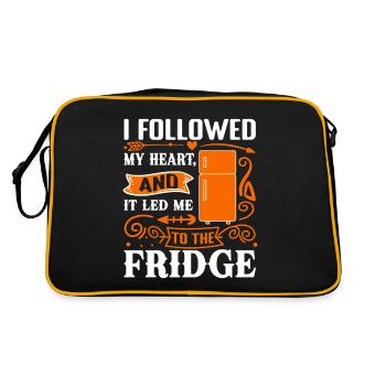 I followed my heart, and it led me to the fridge. - Retro Bag - black/gold - Back