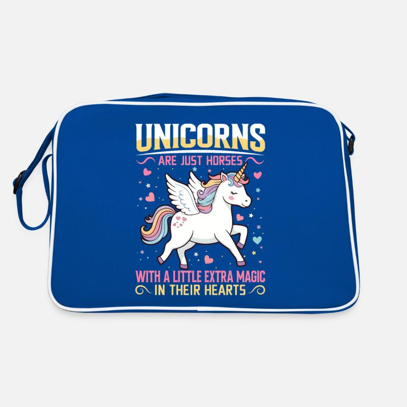 Unicorns are just horses with a little extra magic Retro Bag