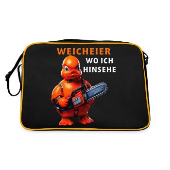 WEICHEIER WO ICH HINSEHE - Retro Tasche - Schwarz/Gold - Hinten