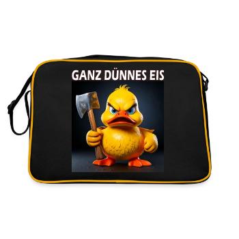 VERY THIN - Retro Bag - black/gold - Back