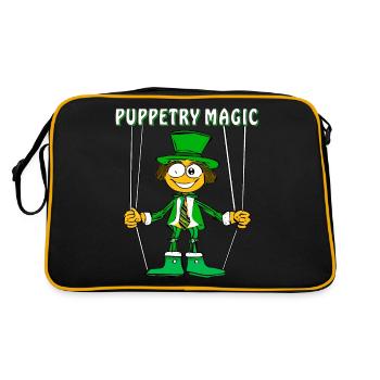 PUPPETRY MAGIC - Retro Bag - black/gold - Back