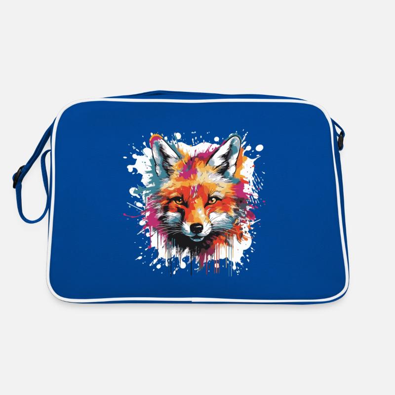 Fox Head Portrait Pop Art Retro Bag