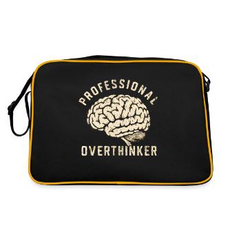 Professional overthinker - Retro Bag - black/gold - Back