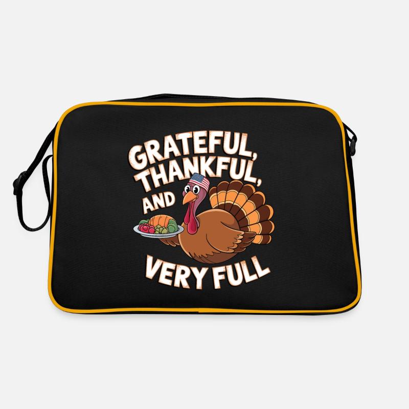 Dinde drôle de Thanksgiving Sac Retro