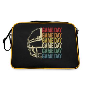 Retro Football Gameday American Football - Retro Bag - black/gold - Back