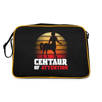 Dieu Centaure De L’attention Mythologie Grecque - Sac Retro - noir/or - Dos