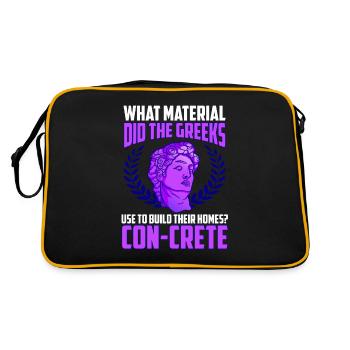 Material Did The Greeks Use Mythology - Retro Bag - black/gold - Back