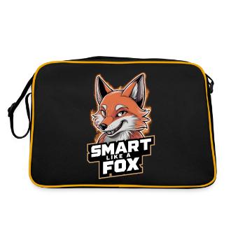 Smart like a fox - Retro Bag - black/gold - Back