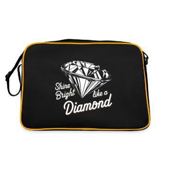 Brille comme un diamant - Sac Retro - noir/or - Dos
