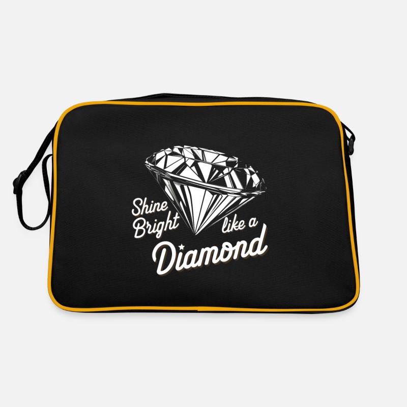 Glänzen Sie hell wie ein Diamant Retro Tasche