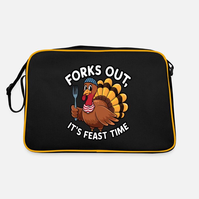 Funny Thanksgiving Turkey Retro Bag