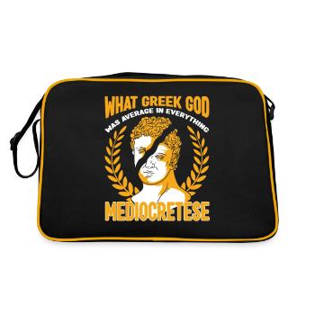 Was Average In Mediocretese Mythology - Retro Bag - black/gold - Back