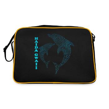 Haida-Gwaii-Delfin Haida Gwaii Dolphin - Retro Bag - black/gold - Back