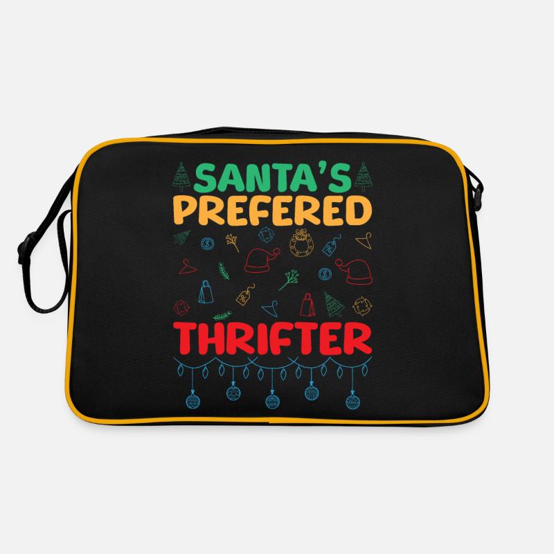 Thrift Shopper Santa´s Prefered Thrifter Thrift Retro Tasche