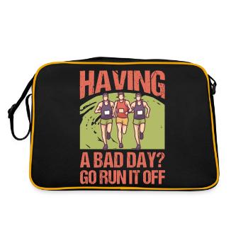 Marathon Go Run It Off Jogging Running - Retro Bag - black/gold - Back