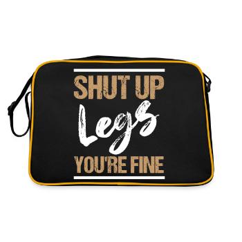 Shut Legs You're Fine Running Marathon - Retro Bag - black/gold - Back